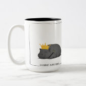 Baby Pygmy Hippo - Mug  Tweekleurige Koffiemok (Links)