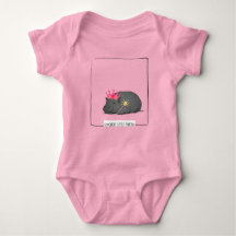 Baby Pygmy Hippo Princess Illustration