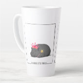 Baby Pygmy Hippo Princess Mug Latte Mok (Linkerhoek)