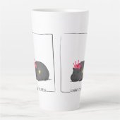 Baby Pygmy Hippo Princess Mug Latte Mok (Voorkant)