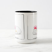 Baby Pygmy Hippo Princess Mug Tweekleurige Koffiemok (Center)
