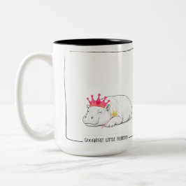Baby Pygmy Hippo Princess Mug Tweekleurige Koffiemok