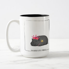 Baby Pygmy Hippo Princess Mug Tweekleurige Koffiemok