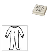 Baby-pyjama Rubberstempel (Gestempeld)