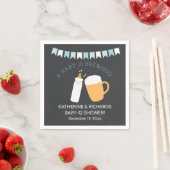 Baby-Q Baby is Brewing Boy Shower Napkin Servet (Insitu)