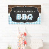 Baby Q Baby shower Banner - Baby Blauw (Insitu)