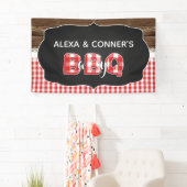Baby Q Baby shower Banner - Rood (Insitu)