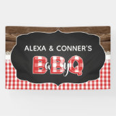 Baby Q Baby shower Banner - Rood (Horizontaal)