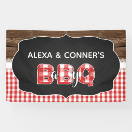 Baby Q Baby shower Banner - Rood