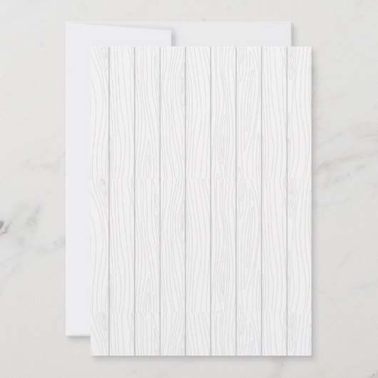 Baby-Q Baby Shower Boy Rustic BBQ Backyard Plaid Kaart (Achterkant)