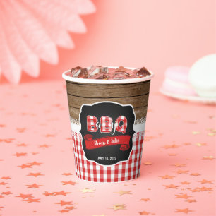 Baby Q Baby shower Cup - Rood Papieren Bekers