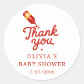 Baby-Q Baby Shower Favor Sticker (Voorkant)