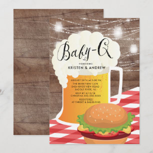 BABY - Q Baby shower Invitation Kaart