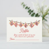 Baby-Q baby shower luierverloting Kaart (Staand voorkant)