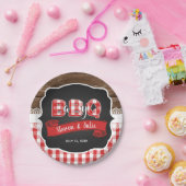Baby Q Baby shower Papier Bord - Rood (Feest)