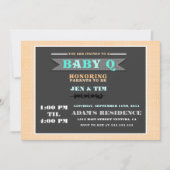 Baby Q Baby shower uitnodiging (Voorkant)