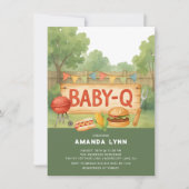 Baby Q Baby shower Uitnodiging (Voorkant)