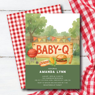 Baby Q Baby shower Uitnodiging