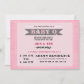 baby Q Baby shower Uitnodiging (Voorkant)