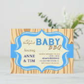 Baby Q Baby shower Uitnodiging (Staand voorkant)