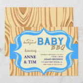 Baby Q Baby shower Uitnodiging (Voorkant / Achterkant)