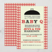 baby Q Baby Shower-uitnodigingen Kaart (Voorkant / Achterkant)