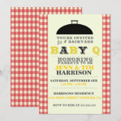 baby Q Baby Shower-uitnodigingen Kaart (Voorkant / Achterkant)