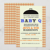 baby Q Baby Shower-uitnodigingen Kaart (Voorkant / Achterkant)