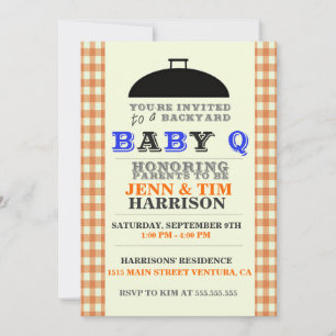 baby Q Baby Shower-uitnodigingen Kaart