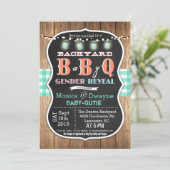 Baby Q BabyQ Couples Shower BBQ Uitnodiging (Staand voorkant)