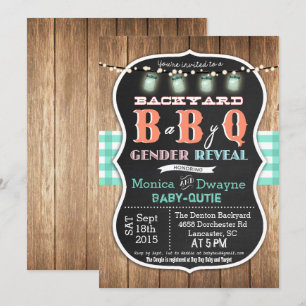 Baby Q BabyQ Koppel Baby Shower BBQ Uitnodiging