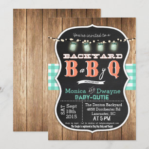 Baby Q BabyQ Koppel Baby Shower BBQ Uitnodiging