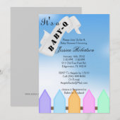 Baby Q Bar-B-Q Shower, Cute Kaart (Voorkant / Achterkant)