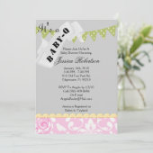 Baby Q Bar-B-Q Shower, Cute Kaart (Staand voorkant)