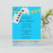 Baby Q Bar-B-Q Shower, Cute Kaart (Staand voorkant)