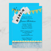 Baby Q Bar-B-Q Shower, Cute Kaart (Voorkant / Achterkant)