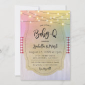 Baby-Q Barbecue Baby shower Kaart (Voorkant)