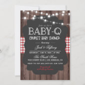 Baby-Q Barbecue Baby shower Kaart (Voorkant)