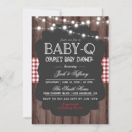 Baby-Q Barbecue Baby shower Kaart