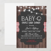 Baby-Q Barbecue Baby shower Kaart (Voorkant / Achterkant)