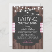 Baby-Q Barbecue Baby shower Kaart (Voorkant)