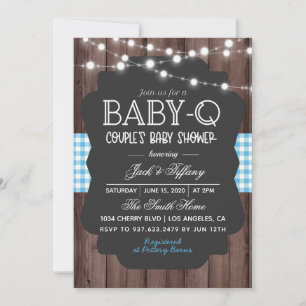 Baby-Q Barbecue Baby shower Kaart