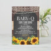 Baby-Q Barbecue Baby shower Kaart (Staand voorkant)