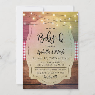 Baby-Q Barbecue Baby Shower Kaart