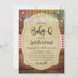 Baby-Q Barbecue Baby shower Kaart