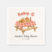 Baby Q Barbecue Baby shower servetten (Voorkant)