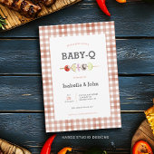 Baby Q Barbecue Baby shower uitnodiging