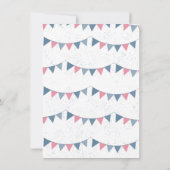 Baby Q Barbecue Gender Rekalmschoen Kaart (Achterkant)