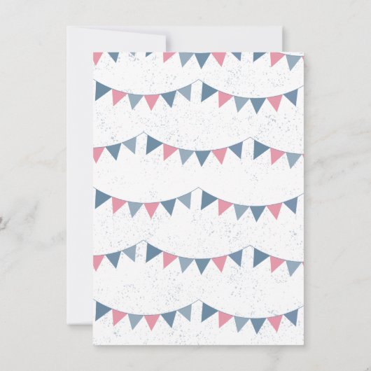 Baby Q Barbecue Gender Rekalmschoen Kaart (Achterkant)