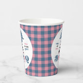 Baby Q Barbecue Gender Rekalmschoen Papieren Bekers (Links)